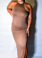 Load image into Gallery viewer, Halter Mocha Dress
