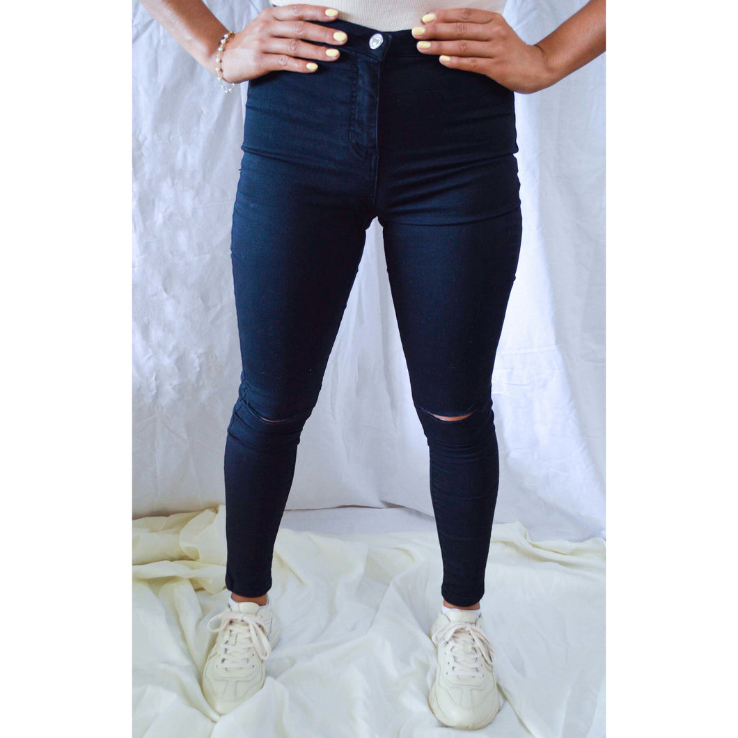 Black High Waist Jean